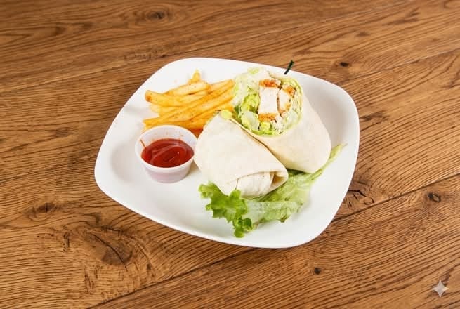 Chicken Caesar Wrap LATE @.