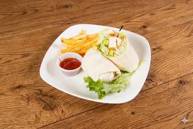 Chicken Caesar Wrap LATE @.